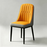 PU Leather Dining Chair with Gold Legs - Italian Style - StoolTopia