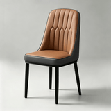 PU Leather Dining Chair with Gold Legs - Italian Style - StoolTopia