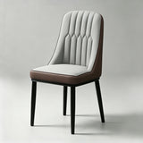 PU Leather Dining Chair with Gold Legs - Italian Style - StoolTopia