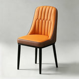 PU Leather Dining Chair with Gold Legs - Italian Style - StoolTopia