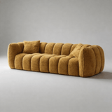 Pumpkin Compression Sofa | Bouclé Armchair & 3-Seater Sofa – StoolTopia - StoolTopia