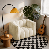 Pumpkin Compression Sofa | Bouclé Armchair & 3-Seater Sofa – StoolTopia - StoolTopia