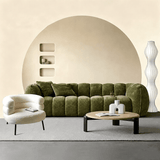 Pumpkin Compression Sofa | Bouclé Armchair & 3-Seater Sofa – StoolTopia - StoolTopia