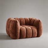 Pumpkin Compression Sofa | Frameless Boucle Sofa, High-Density Foam - StoolTopia