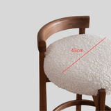 Reception Luxury High Wooden Bar Stool Modern Home Minimalist Designer Kitchen Counter Stools Accent Sillas Bar Furniture - StoolTopia