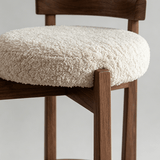 Reception Luxury High Wooden Bar Stool Modern Home Minimalist Designer Kitchen Counter Stools Accent Sillas Bar Furniture - StoolTopia