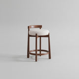 Reception Luxury High Wooden Bar Stool Modern Home Minimalist Designer Kitchen Counter Stools Accent Sillas Bar Furniture - StoolTopia