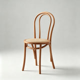 Retro American Solid Wood Rattan Chair, Fully Assembled Cafe & Bistro Seat - StoolTopia