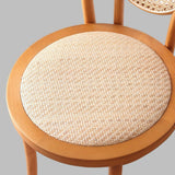 Retro American Solid Wood Rattan Chair, Fully Assembled Cafe & Bistro Seat - StoolTopia