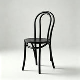 Retro American Solid Wood Rattan Chair, Fully Assembled Cafe & Bistro Seat - StoolTopia
