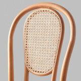 Retro American Solid Wood Rattan Chair, Fully Assembled Cafe & Bistro Seat - StoolTopia