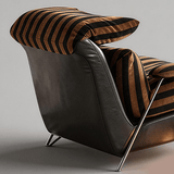 Retro Comfy Lazy Armchair for Living Room Bedroom Balcony - StoolTopia