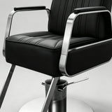 Retro Hydraulic Salon Chair – Heavy-Duty Metal Frame & Premium Leatherette Seat - StoolTopia