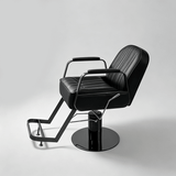 Retro Hydraulic Salon Chair – Heavy-Duty Metal Frame & Premium Leatherette Seat - StoolTopia