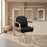 Retro Hydraulic Salon Chair – Heavy - Duty Metal Frame & Premium Leatherette Seat - StoolTopia
