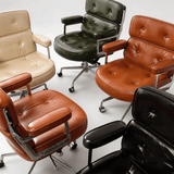 Robin Executive Leather Office Chair - Mid - Century Modern - StoolTopiaOffice Chairs