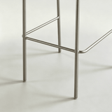Roma Bar Chair with Beech Wood Backrest – Stainless Steel Frame in Modern Finishes - StoolTopia