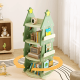 Rotating Tree - Shaped Kids' Bookshelf – Multi - Tier Reading & Toy Storage Rack - StoolTopia