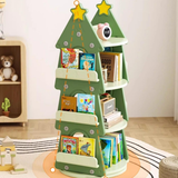 Rotating Tree - Shaped Kids' Bookshelf – Multi - Tier Reading & Toy Storage Rack - StoolTopia