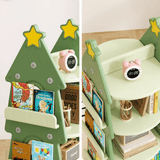 Rotating Tree - Shaped Kids' Bookshelf – Multi - Tier Reading & Toy Storage Rack - StoolTopia