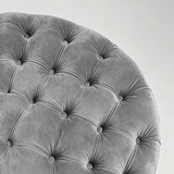 Round Tufted Storage Ottoman – Nordic Velvet Footstool with Hidden Compartment - StoolTopia