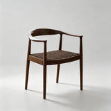 Rubberwood Dining Chair with Nordic Woven Seat - StoolTopia