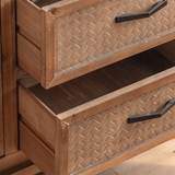 Rustic Herringbone Storage Cabinet Series – 3 Sizes - StoolTopia