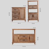 Rustic Herringbone Storage Cabinet Series – 3 Sizes - StoolTopia