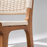 Scandinavian Woven Bar Stool – Solid Wood & Natural Rope Seat - StoolTopia