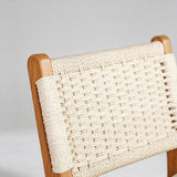 Scandinavian Woven Bar Stool – Solid Wood & Natural Rope Seat - StoolTopia