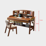 Kids Study Desk and Chair Set - Solid Wood Minimalist Design for Children