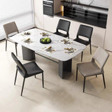 Sleek and Modern: White Leather Dining Chair with Ergonomic Design and Sturdy Black Legs - StoolTopia