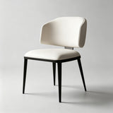 Sleek Sophistication: Premium Upholstered Dining Chair with Black Tapered Legs for Modern Interiors - StoolTopia