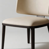 Sleek Sophistication: Premium Upholstered Dining Chair with Black Tapered Legs for Modern Interiors - StoolTopia