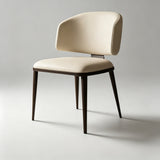 Sleek Sophistication: Premium Upholstered Dining Chair with Black Tapered Legs for Modern Interiors - StoolTopia