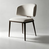 Sleek Sophistication: Premium Upholstered Dining Chair with Black Tapered Legs for Modern Interiors - StoolTopia