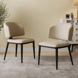 Sleek Sophistication: Premium Upholstered Dining Chair with Black Tapered Legs for Modern Interiors - StoolTopia