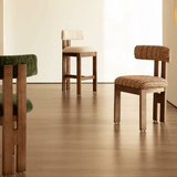 Solid Ash Wood Bar Stool | French Retro Upholstered Counter Chair, No Assembly - StoolTopia