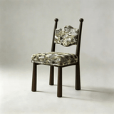 Solid Ash Wood Dining Chair - Mid-Century Upholstered Seat - StoolTopia