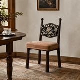 Solid Ash Wood Dining Chair - Mid-Century Upholstered Seat - StoolTopia