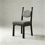Solid Ash Wood Dining Chair - Mid-Century Upholstered Seat - StoolTopia