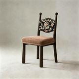 Solid Ash Wood Dining Chair - Mid-Century Upholstered Seat - StoolTopia