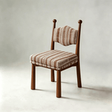 Solid Ash Wood Dining Chair - Mid-Century Upholstered Seat - StoolTopia