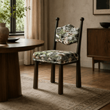 Solid Ash Wood Dining Chair - Mid-Century Upholstered Seat - StoolTopia
