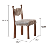 Solid Ash Wood Dining Chair - Mid-Century Upholstered Seat - StoolTopia
