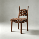 Solid Ash Wood Dining Chair - Mid-Century Upholstered Seat - StoolTopia