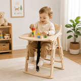 Solid Wood Baby High Chair - Classic Design & Safety - StoolTopia