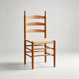 Solid Wood Dining Chair with Handwoven Seat - StoolTopia