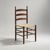Solid Wood Dining Chair with Handwoven Seat - StoolTopia