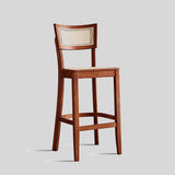 Solid Wood & Hand - woven Rattan Bar Stool – Indonesian Cane Weave & Multi - Height Options - StoolTopia